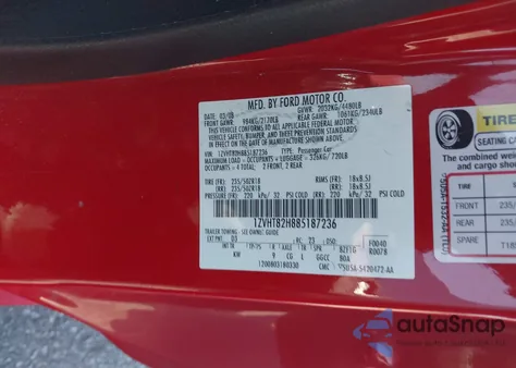 2008 Ford Mustang Gt Deluxe/Gt Premium from USA, damaged, VIN 1ZVHT82H885187236